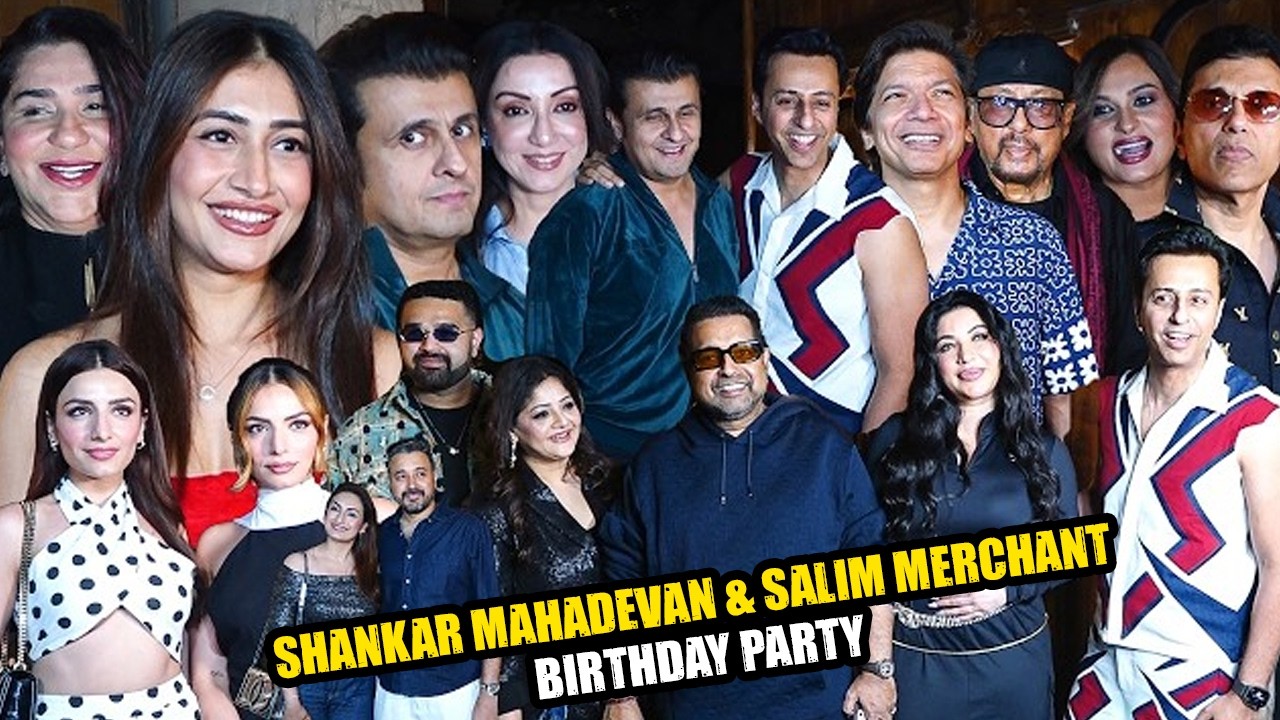 Javed Akhtar, Salim Merchant, Sonu Nigam, Shaan & Others At Shankar Mahadevan Birthday Party