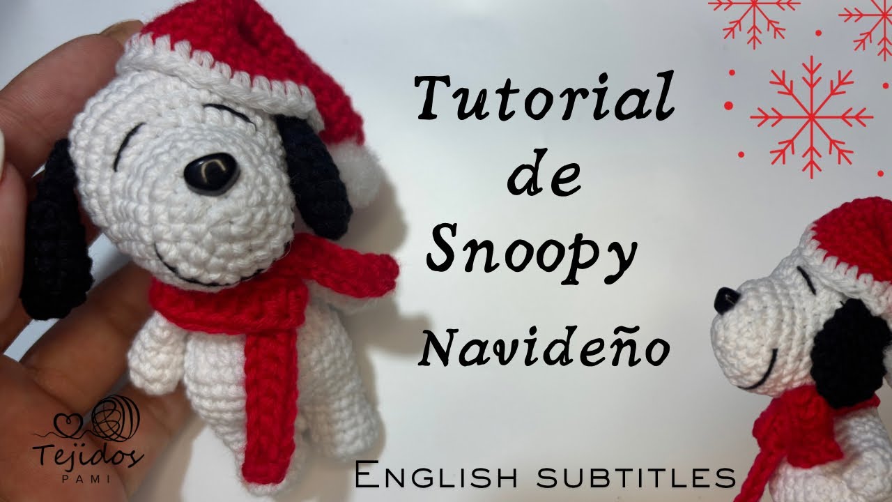 Llavero de Snoopy navideño | paso a paso 