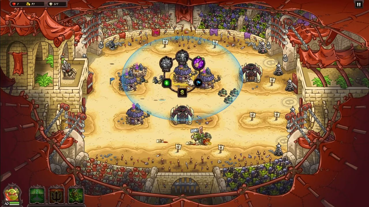 Kingdom Rush Vengeance Impossible Hero Challenge - 36. The Grand Arena Iron - Veruk
