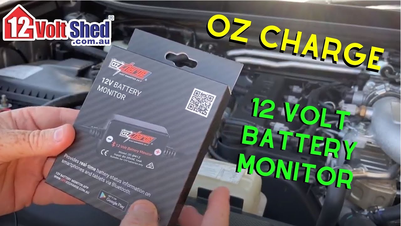 OZ CHARGE BLUETOOTH BATTERY MONITOR - 12 VOLT SHED
