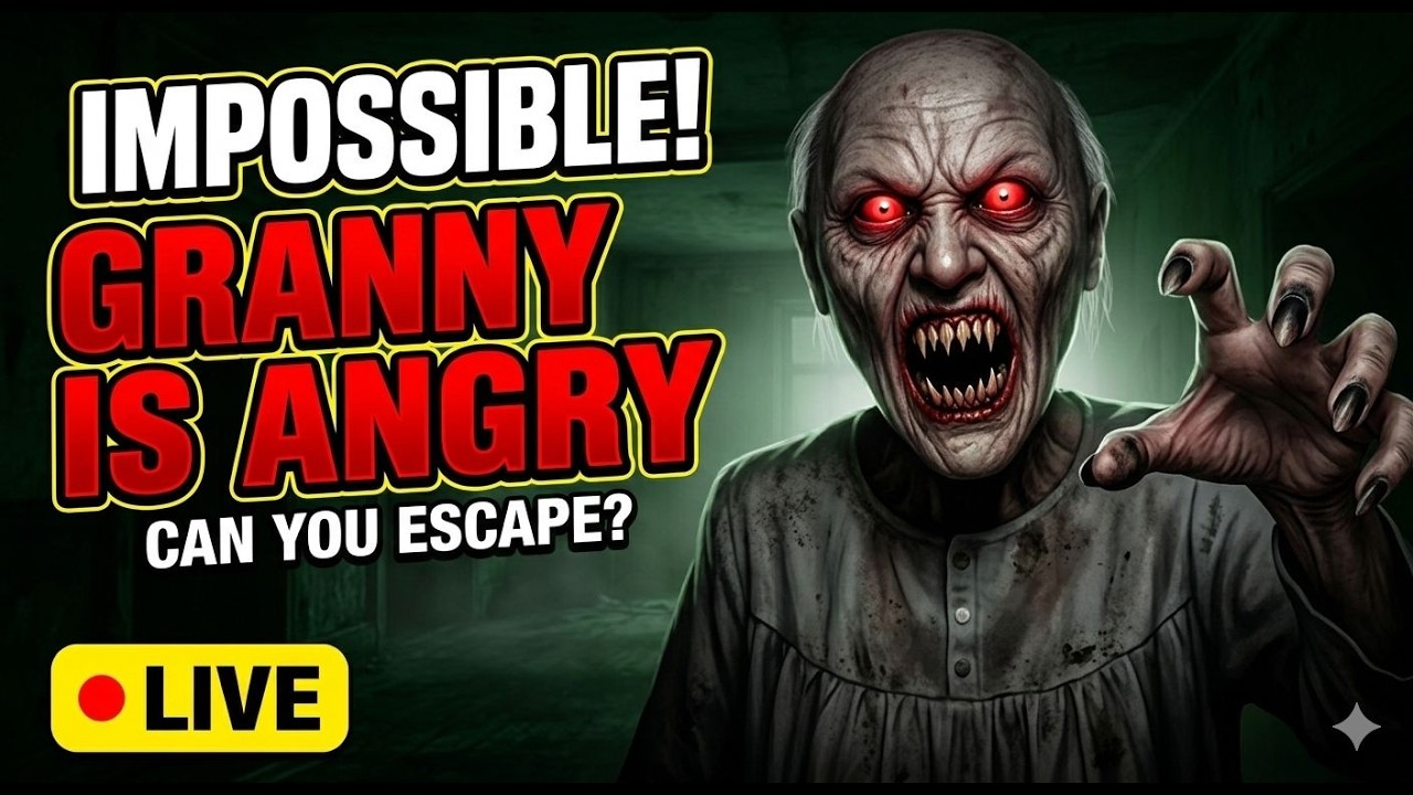🔴 RUN - Granny is Angry #grannylivestream  #grannygameplay #shortslive  #livegaming