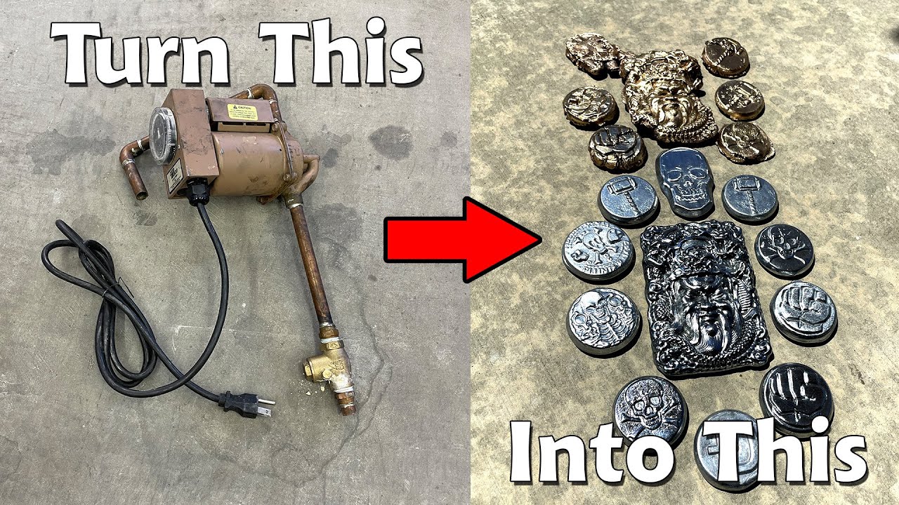 Water Circulator Meltdown - Copper, Brass, & Zinc Melt - Casting Custom Molds