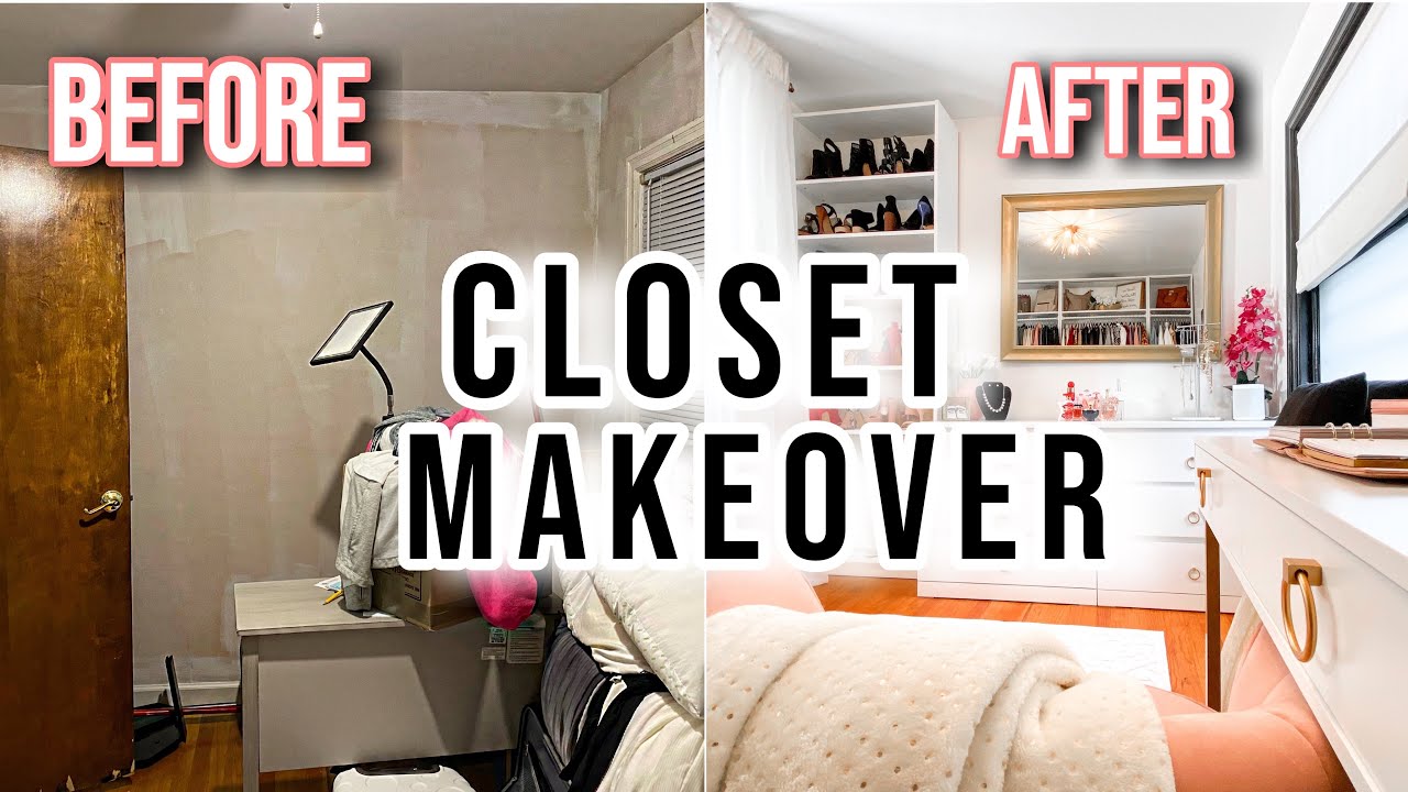 EXTREME DIY CLOSET MAKEOVER + Storage and Organizing Hacks! @LampsPlus