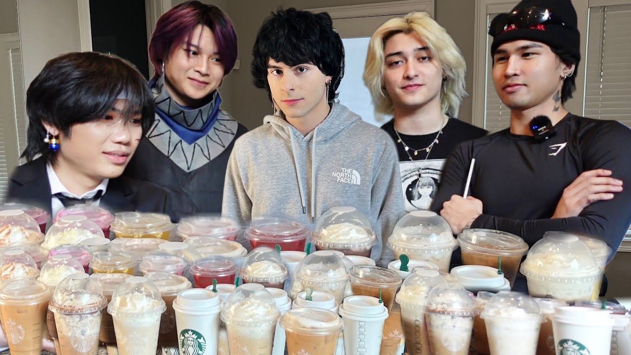 We tried EVERY starbucks drink on the menu! (FT. Dannyphantom.exe and some of NSB)