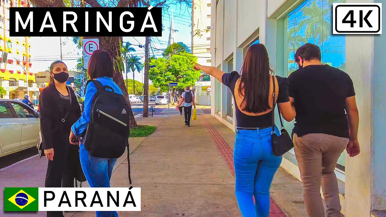 Прогулка по Маринге-🇧🇷 Парана, Бразилия | 【4K】 2021 г.