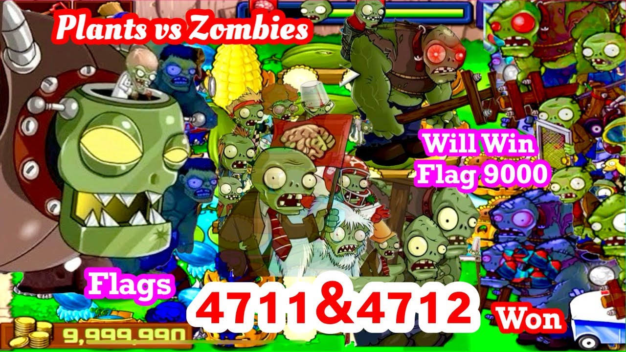 Plants vs Zombies Survival Flags 4711-4712
