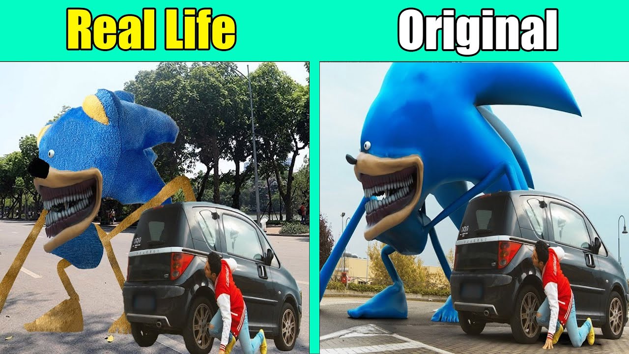 I Found Shin Sonic in Real Life! - Sonic The Hedgehog 3 Animation | Sonic Original vs Plush Toys