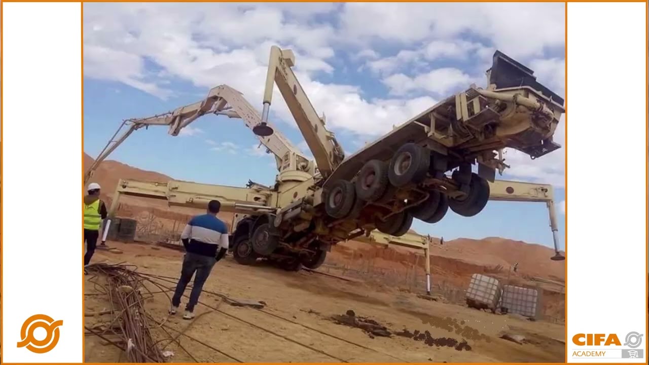 Safety on job site, web's pictures with truck mounted pumps