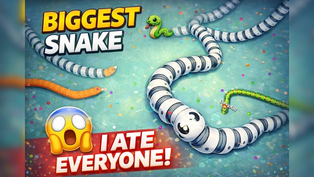 The BIGGEST Snake in Snake.io! 🐍 I Ate Everyone!