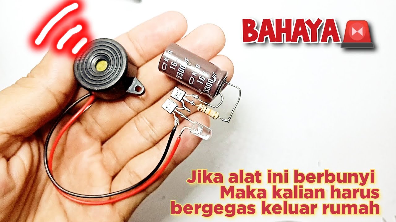 Cara membuat alarm pendeteksi gempa dengan rangkaian elektronika sederhana