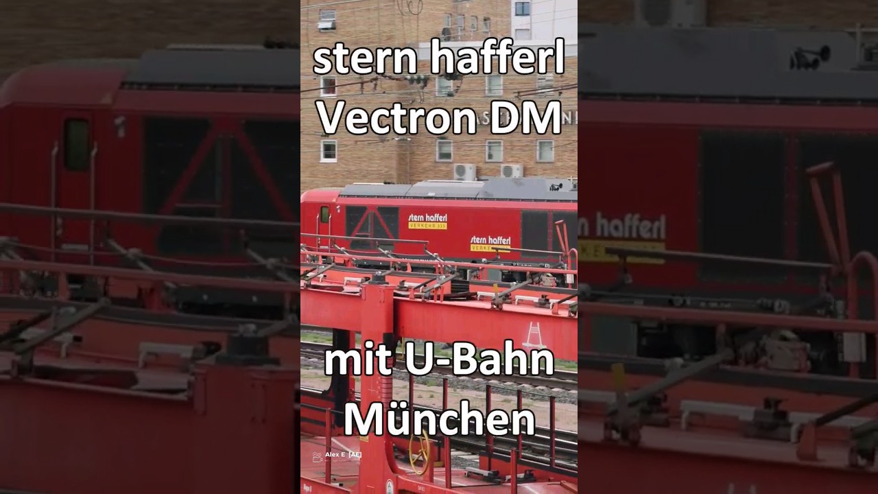 &Uuml;berf&uuml;hrungsfahrt mit stern hafferl Vectron DualMode und U-Bahn M&uuml;nchen