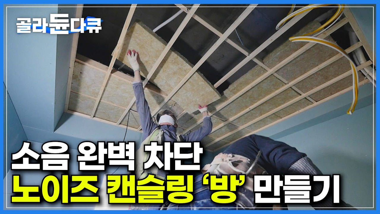 소음 걱정 끝! 방음 시공으로 완성하는 나만의 공간을 위한 완벽한 방음의 세계｜벽간 소음 차단을 위한 무려 12번의 작업｜방음 효과 50% 증가의 기술｜극한직업｜#골라듄다큐