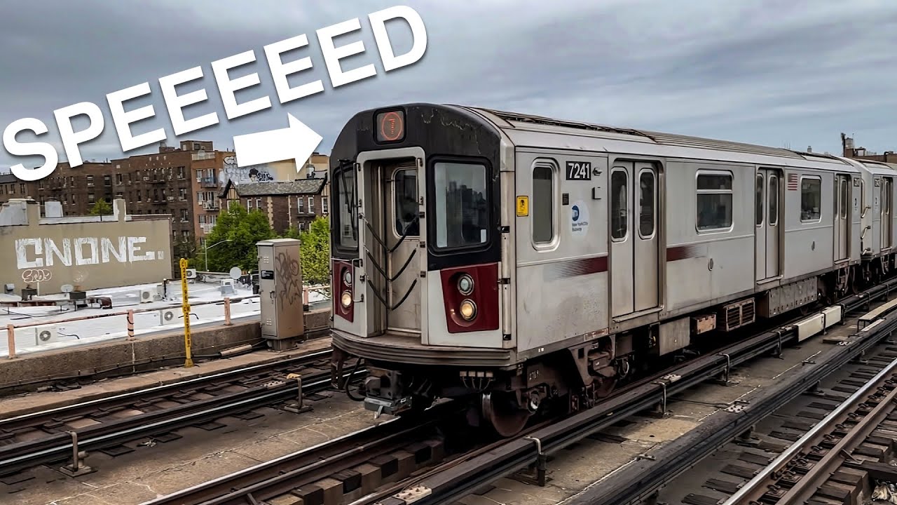 7 trains hauling at 40 St via Flushing Express/Local