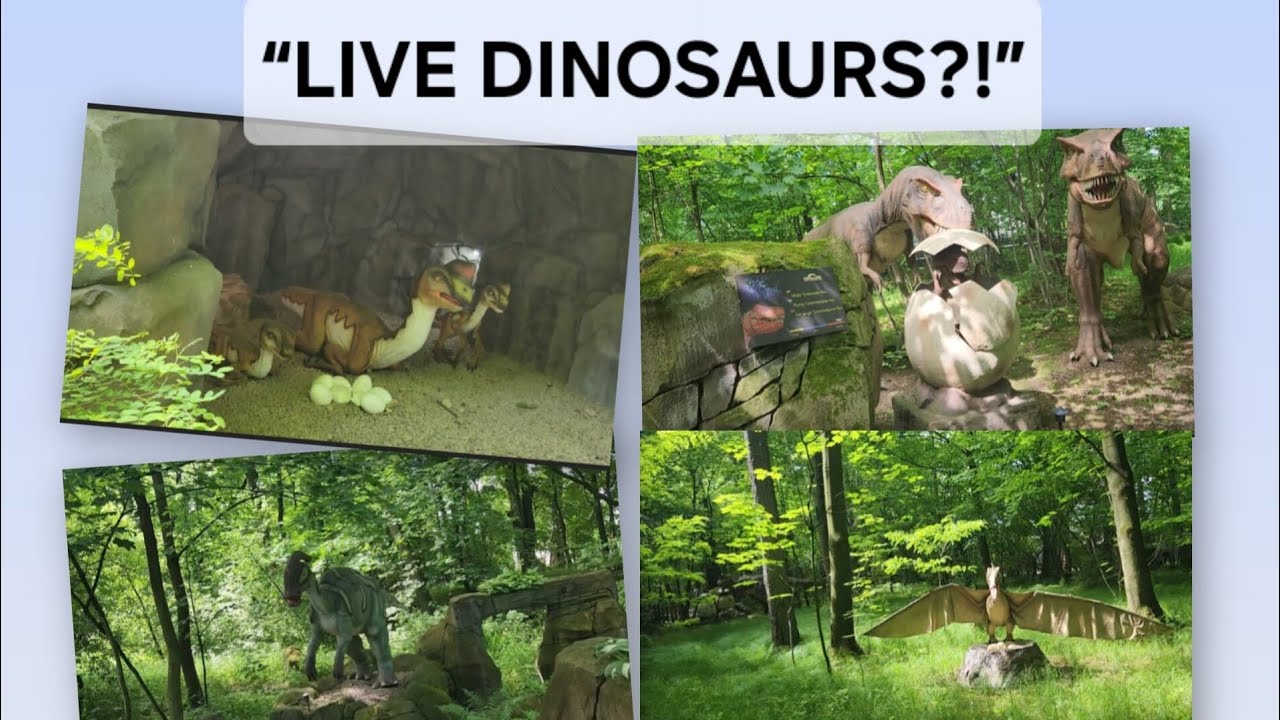 Realistic Dinosaur Park Tour // Life-Size Animatronics in the Forest!