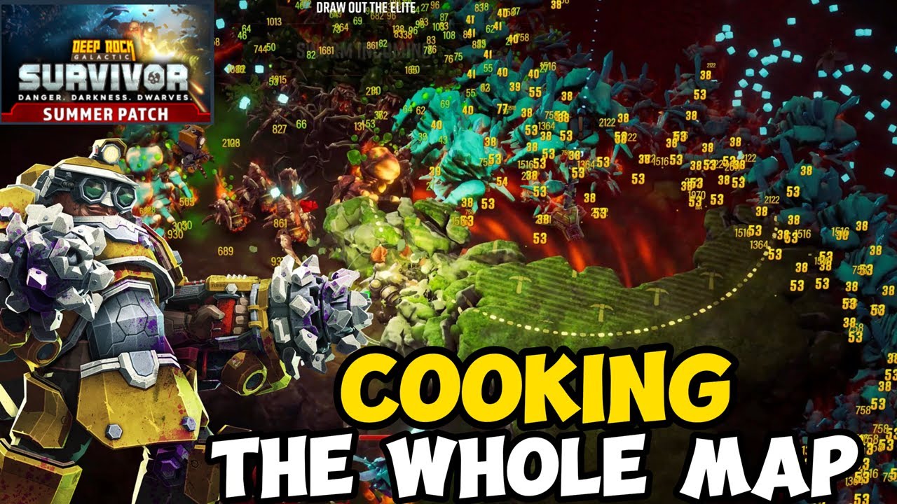 The Biggest Bugs Feast | Wave Cooker With Max Range | Deep Rock Galactic Survivor !
