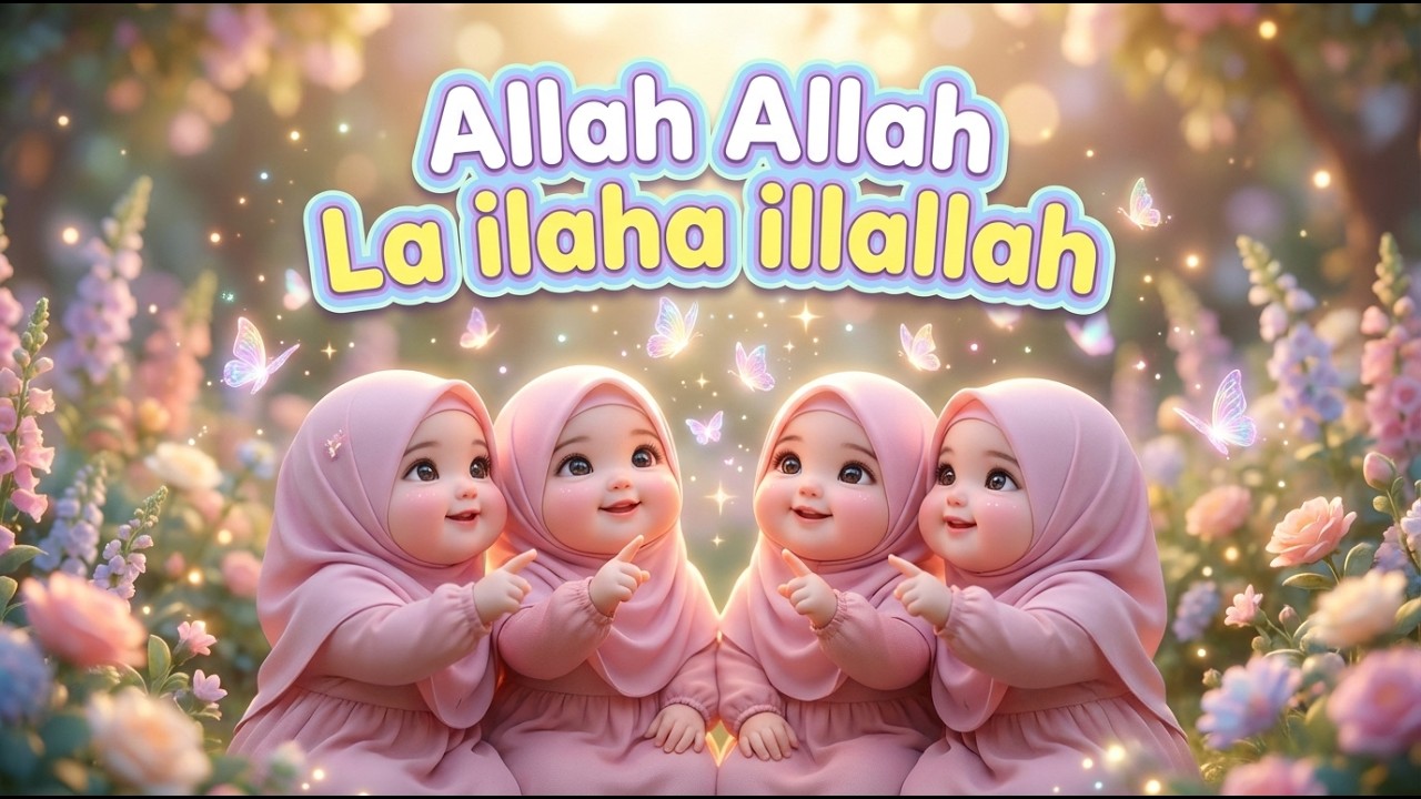 Allah Allah Allah Hu | La Ilaha Illallah | Islamic Zikr Rhyme for Kids