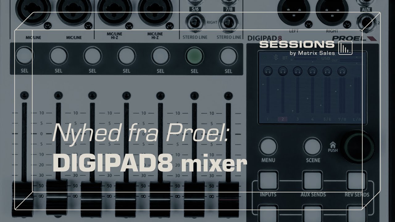 Kompakt digital mixer fra Proel: DIGIPAD8 - Sessions by Matrix Sales