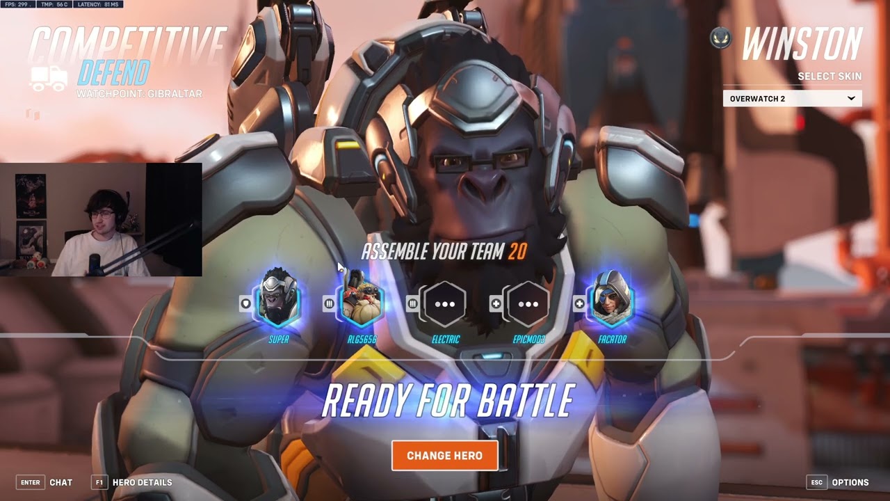 27K DMG! SUPER WINSTON GAMEPLAY OVERWATCH 2 SEASON 12 TOP 500