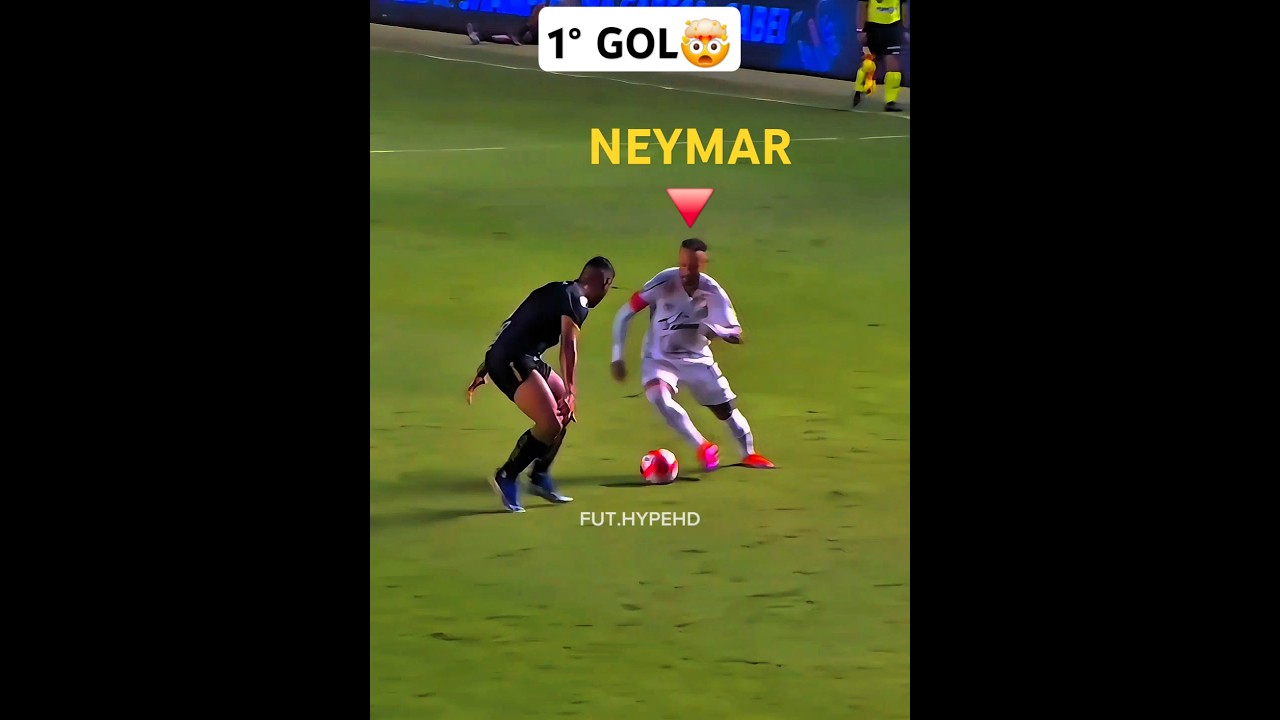 Primeiro gol de Neymar na volta ao Santos #futebol #futebolbrasileiro #neymar #santos