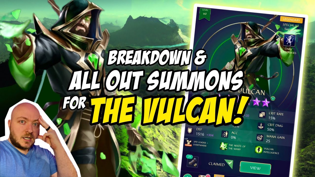 THE VULCAN - Chasing Mr. Spock's OP Hero! | Full breakdown & ALL OUT SUMMONS!
