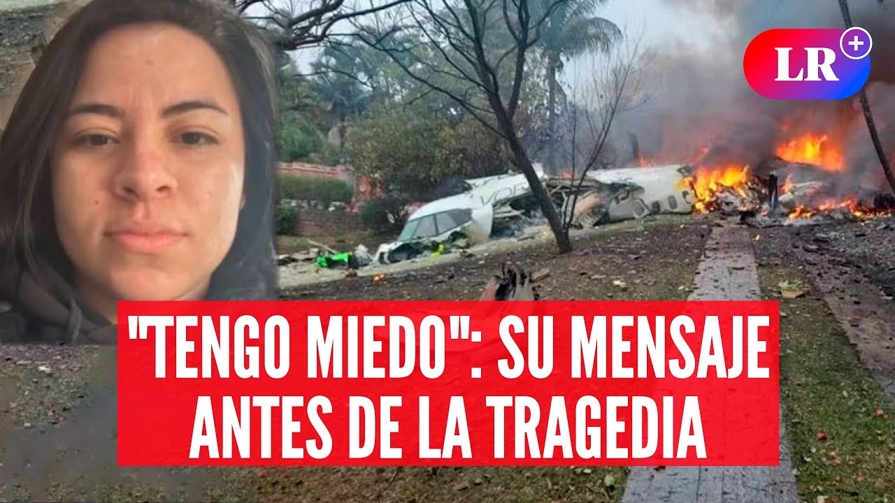 El ÚLTIMO MENSAJE de una de las víctimas del accidente de avión en BRASIL | #LR
