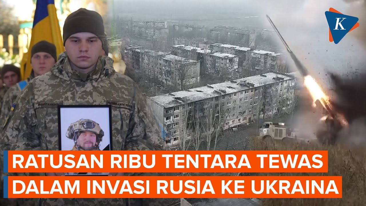 Satu Tahun Invasi Rusia ke Ukraina, Tentara Tewas Capai Ratusan Ribu