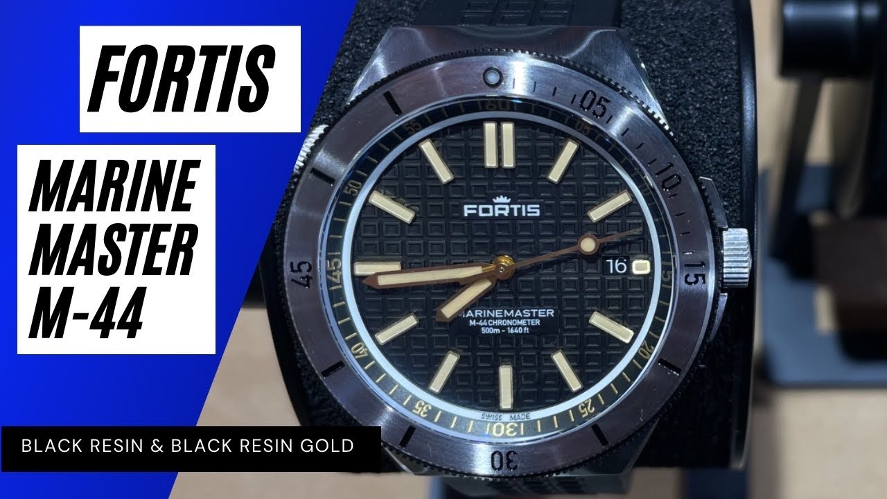 Fortis Marinemaster Black Resin M-44 und Gold Limited | F8120017 | F8120015 | Review |  Olfert&Co