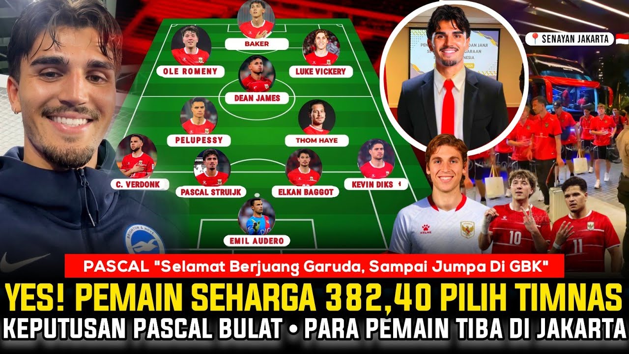 🔴 ADA PASCAL STRUIJK‼️YES Pemain Seharga 382,40 M Pilih Gabung Timnas TC Di JKT, Skuad Herdman Ngeri