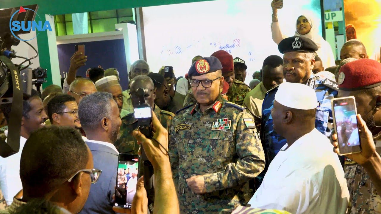 عضو مجلس السيادة الفريق إبراهيم جابر يشهد ختام فعاليات معرض صنع في السودان الدورة 16  
