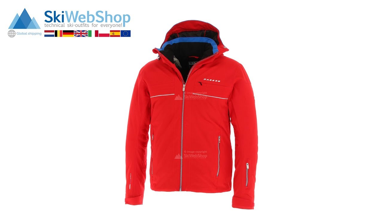 Dare2b Rendor red | Ski jacket men | SkiWebShop