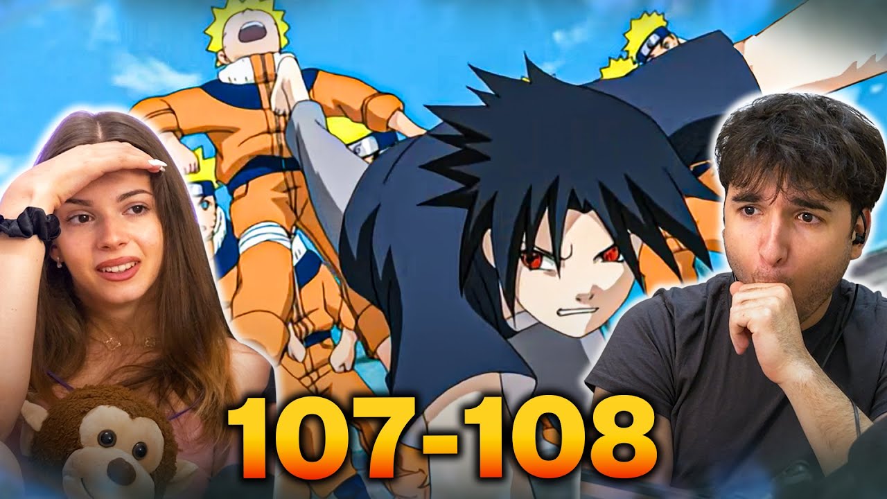 SASUKE FIGHTS NARUTO!!🔥 Naruto Episodes 107 & 108 REACTION!