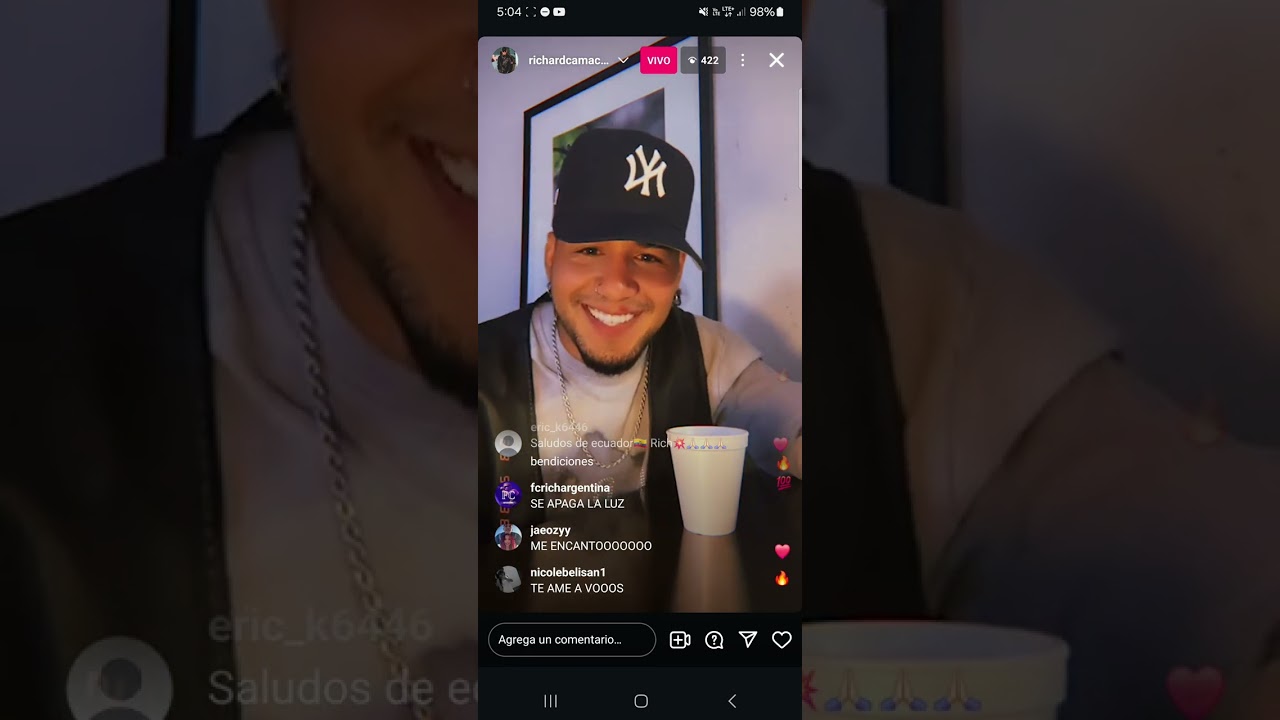 Live de Richard en Instagram 🤎💫    (13/05/25)