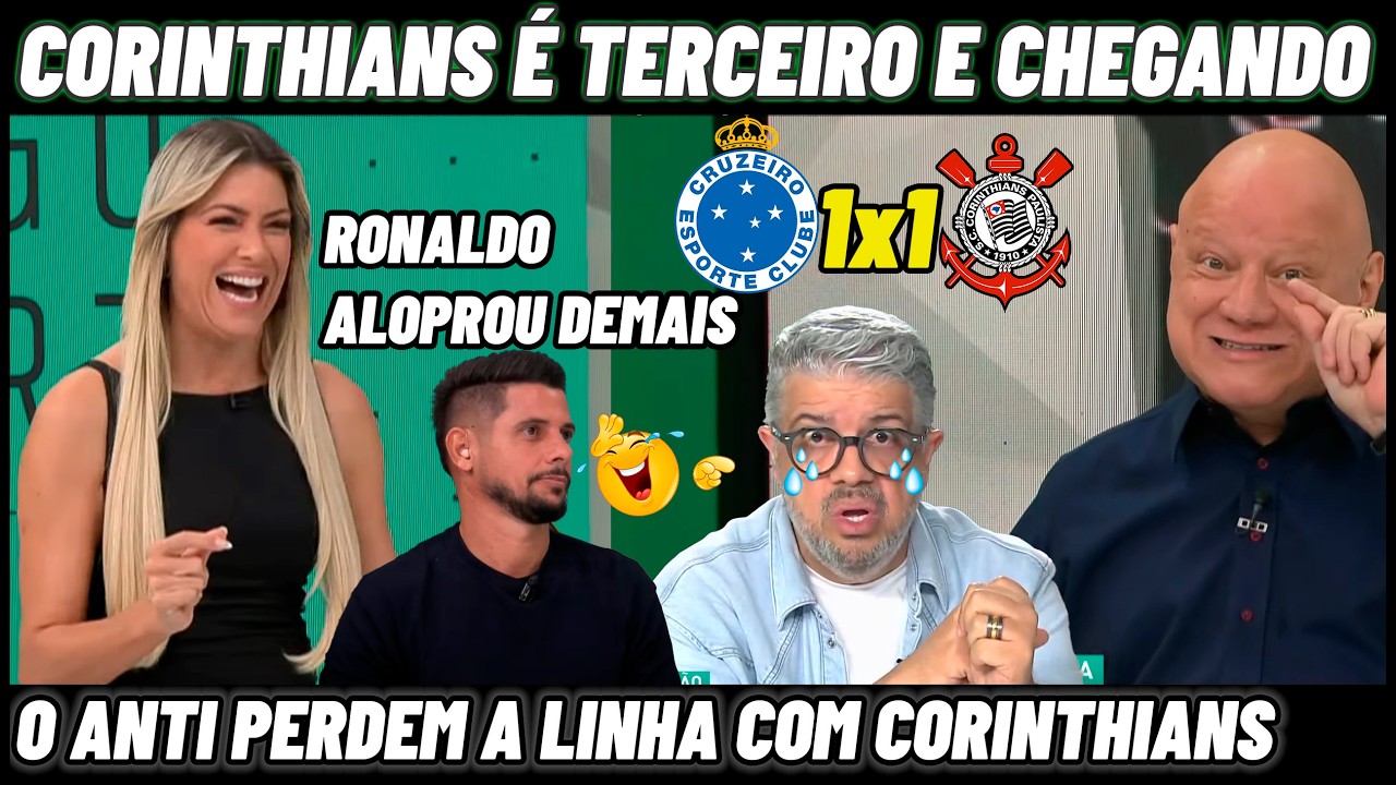 CORINTHIANS JOGOU MUITO E RONALDO ALOPROU OS ANTIS CRUZEIRO 1X1 CORINTHIANS