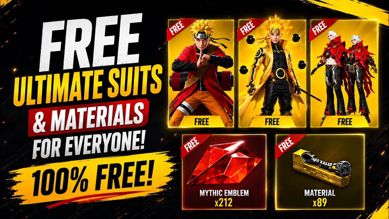 FREE Naruto Ultimate Set 😱 Fortune Refiner Crate Full Guide | Mythic Emblems + Mini Materials 🔥