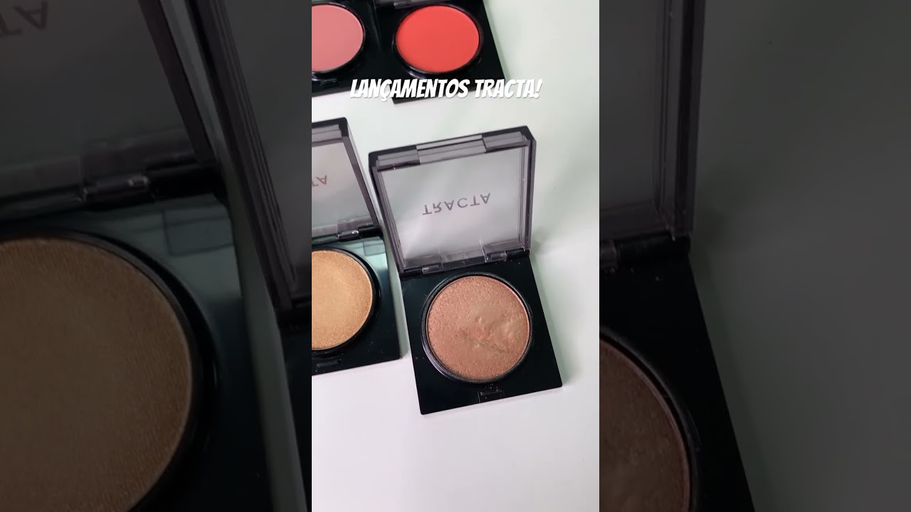Lan&ccedil;amento dos blushes e iluminadores de #Tracta se quiserem conhecer mais me segue #make #trend