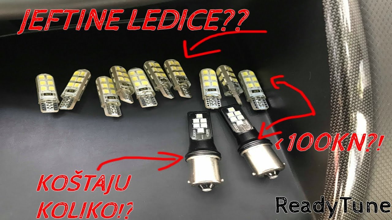 Kako ugraditi LED lampice u interijer auta, rikverc i pozicijsko svijetlo? *JEFTINO*