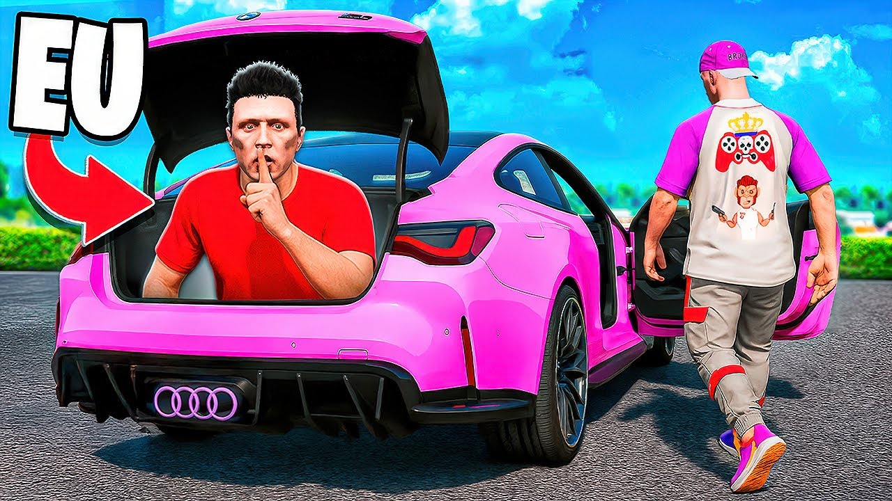 M-am ASCUNS în PORTBAGAJ ca să-i FUR masina în GTA 5! 😱