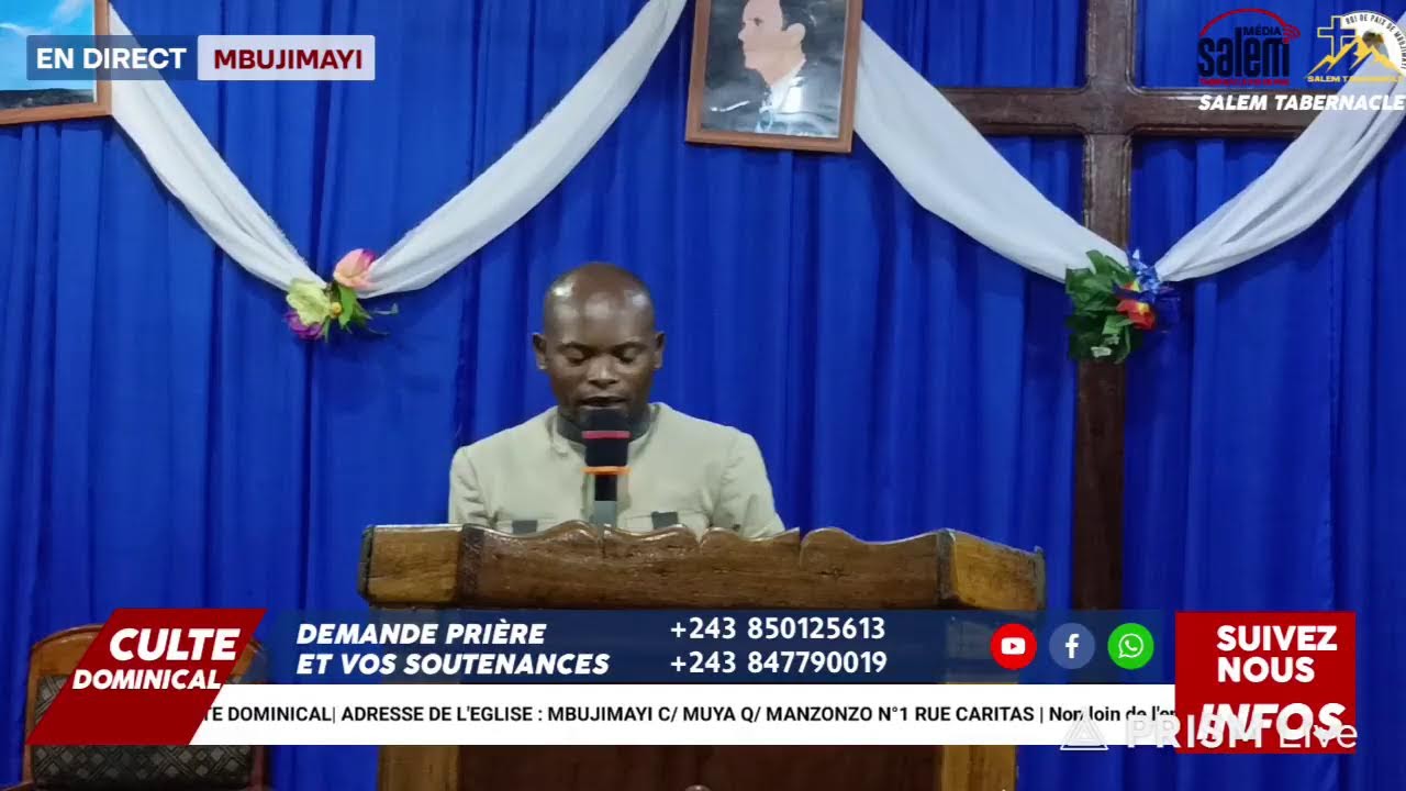 EN DIRECT: SALEM TABERNACLE | CULTE MATINAL LE 28.01.2026 | SE  MAINTENIR DANS L'ATMOSPHERE DE DIEU