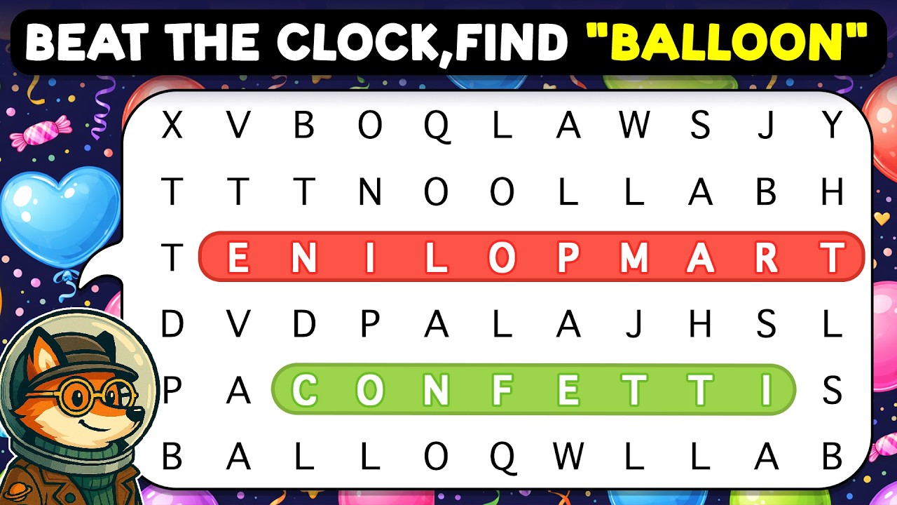 🦊🔍 Word Search Puzzle | Categories: Thanksgiving Garage Animals 🔎🦊 | Word Search Game