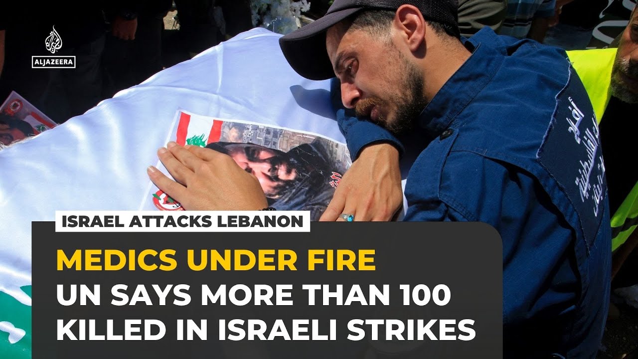 Lebanon&rsquo;s medics under fire as UN says more than 100 killed in Israeli strikes