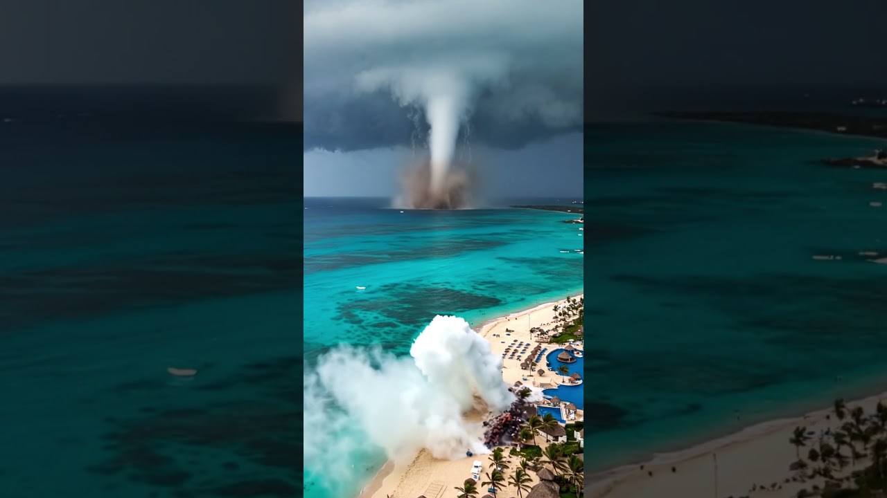 Tornado with gust of wind
