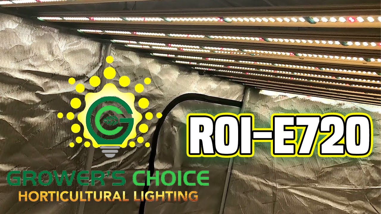 Grower's Choice ROI-E720 LED Grow Light Unboxing & Setup