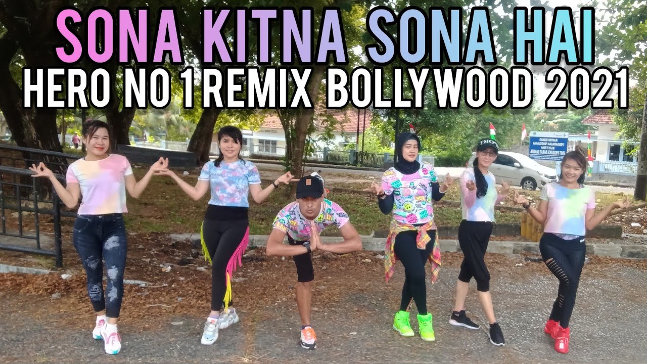 JOGET INDIA - SONA KITNA SONA HAI - HERO NO 1 REMIX TERBARU 2021