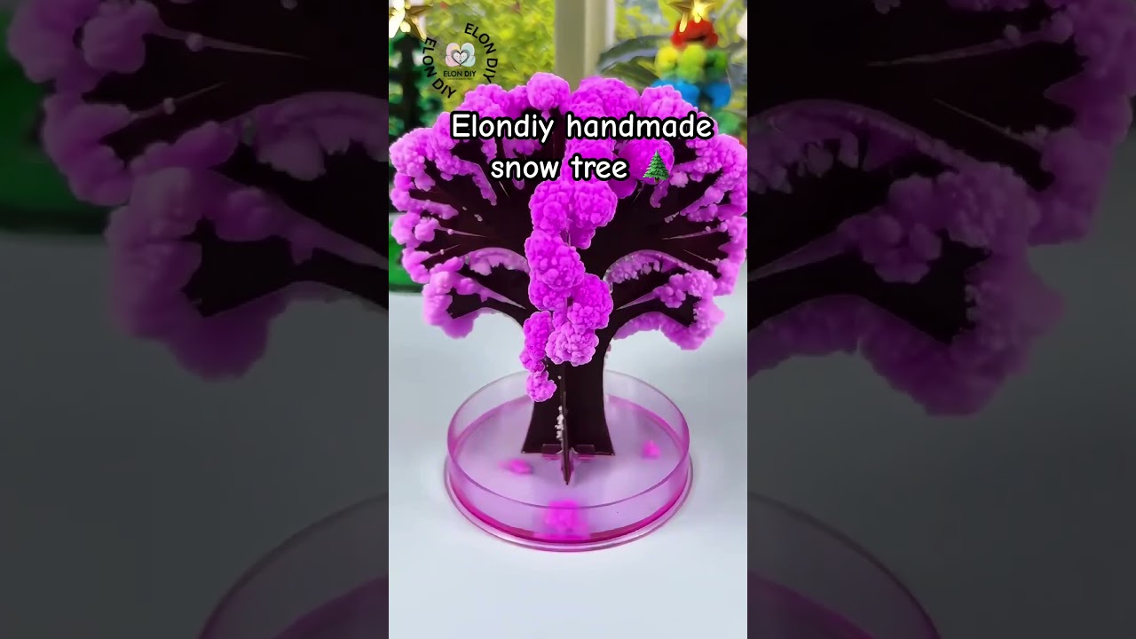 Elondiy Handmade Snow Tree #handmadecrafts #snowtree #diycrafts # elondiy