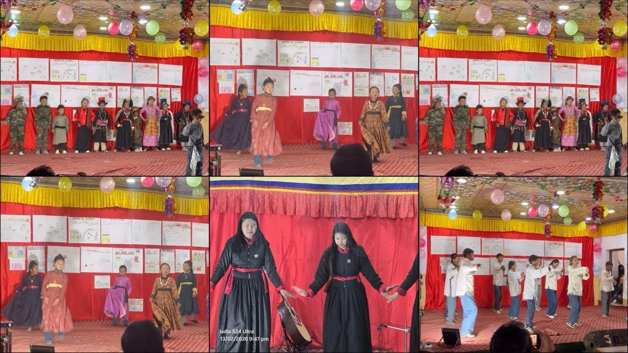 Winter tuition closing ceremony  culture program  at Nyoma 