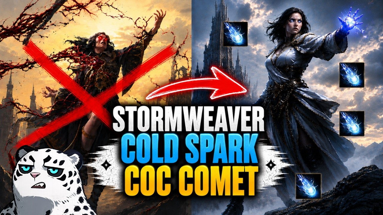 PoE 2 Stormweaver Spark - Cold Spark с CoC Comet - Сборка для волшебницы | 0.5 Path of Exile 2