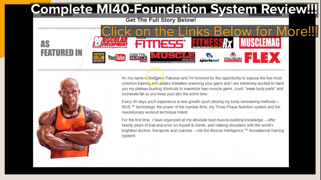 Complete MI40-Foundation System Review!!! - MI40-Foundation System by Benjamin Pakulski Review!!!