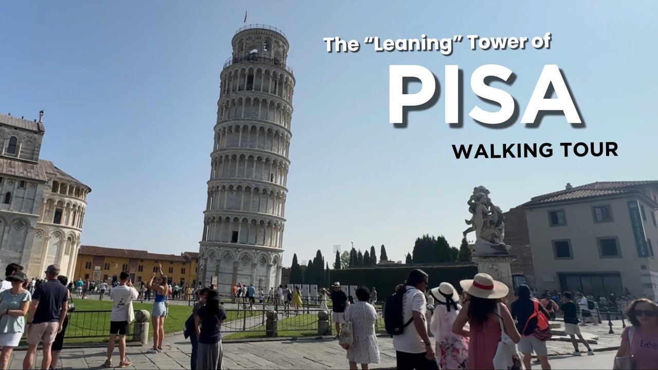 Pisa Walking Tour 🇮🇹 | Leaning Tower & Camposanto Frescoes in 4K