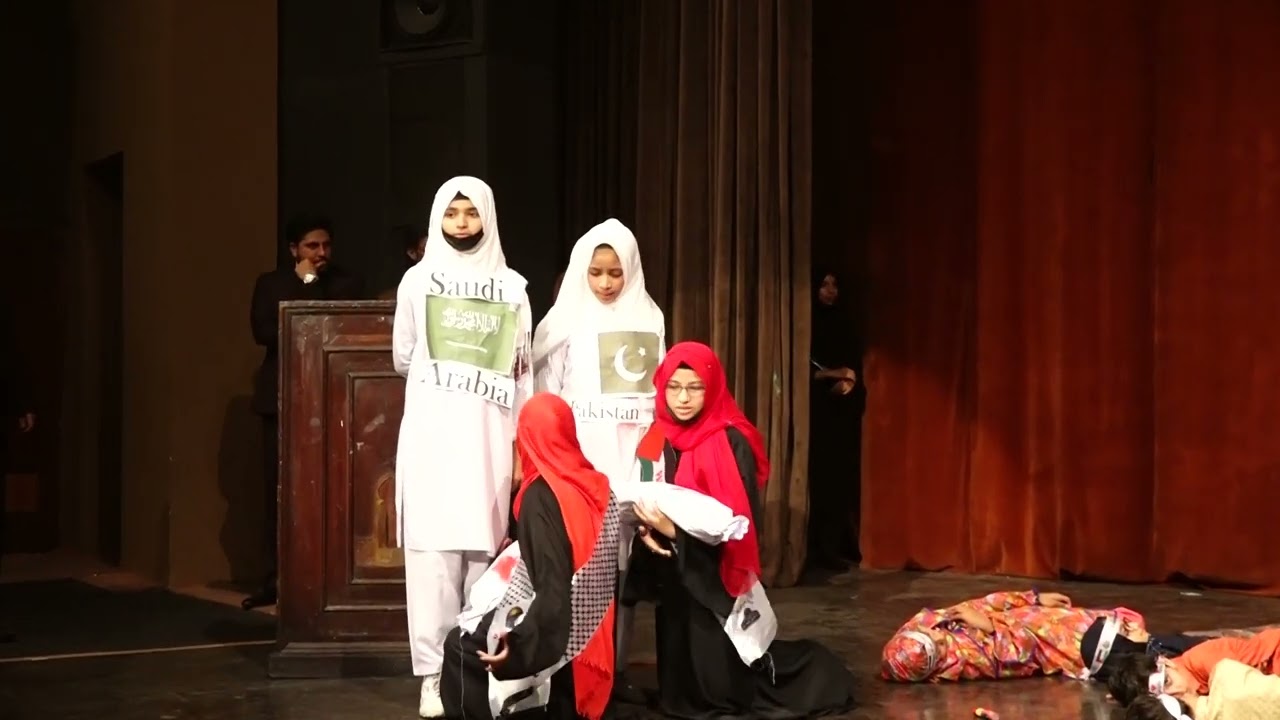 Balad ul Ilm School System (BISS) Annual Day 2024, Me Falastine Hoon. Palastine under attack