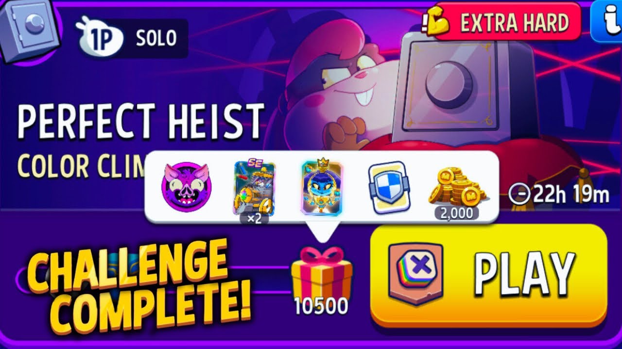 EXTRA HARD Solo Challenge Perfect Heist Color Climb 10500 points | Match Masters